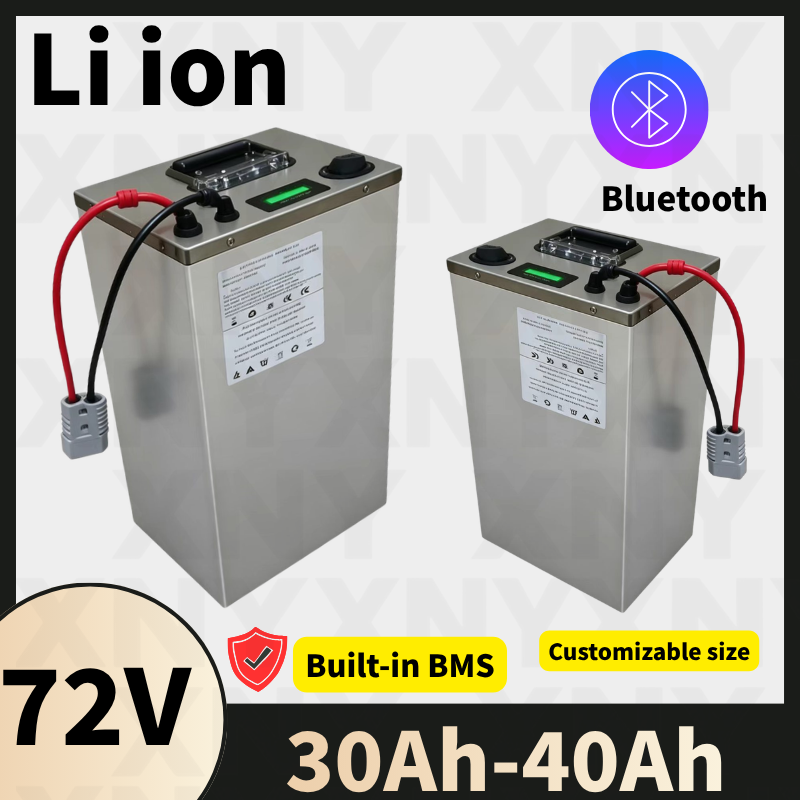 72V 40Ah Lifepo4 Battery Pack - Batterie lithium-ion 72V 30Ah/40Ah avec BMS