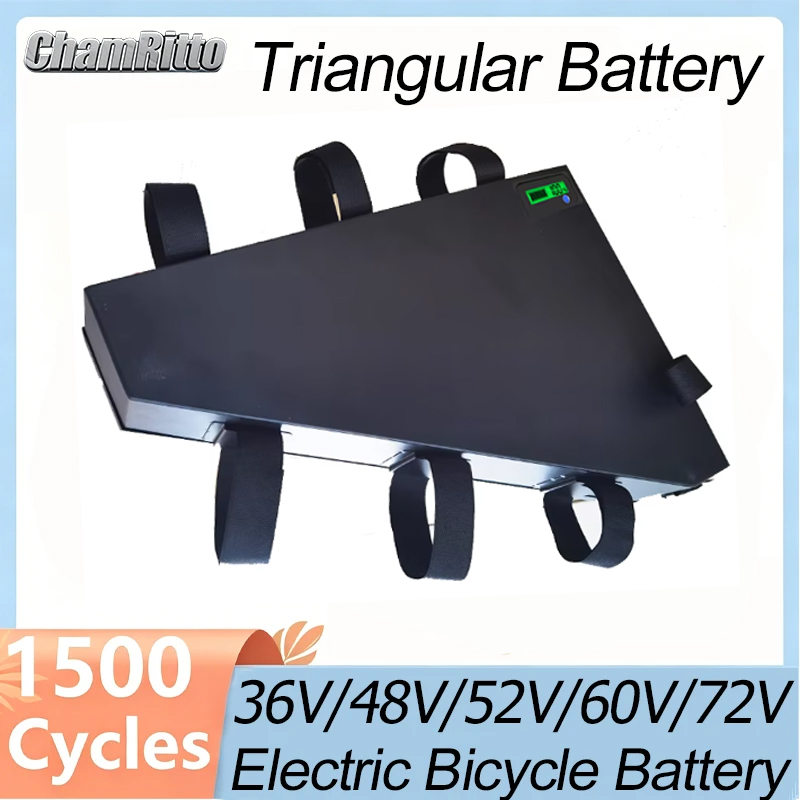 72V 50Ah 21700 Lithium Battery - Vélo électrique 60v72v 3000w Batterie triangulaire