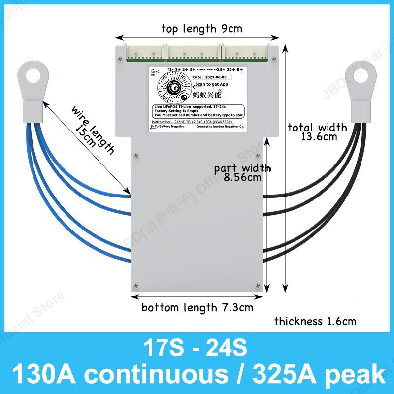 Carte de protection ANT BMS 17 - 84V 50A Smart Bms Bluetooth avis et prix